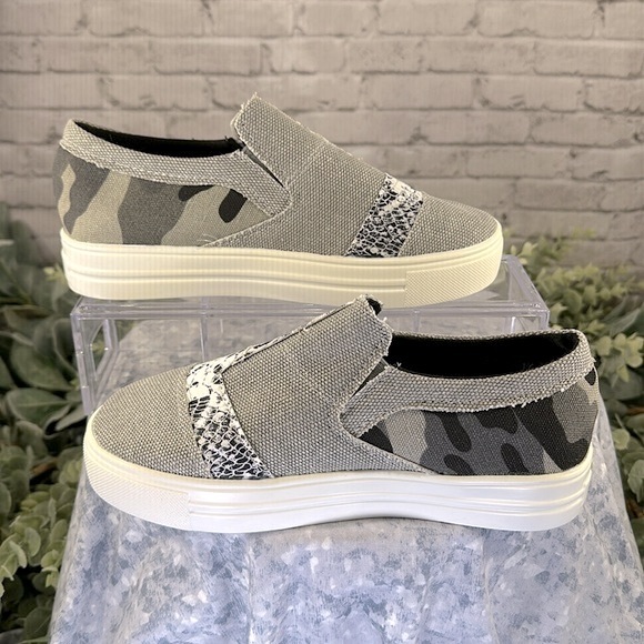 ZoLucky Grey Multimedia & Multicolor Fashion Canvas Casuals WMS 5.5M🩶NWOT🩶 - Picture 5 of 9